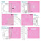 6-in-1 Quilting Template Set Acrylic Sewing Ruler Kit for Precise Patchwork Designs