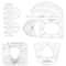 6-in-1 Quilting Template Set Acrylic Sewing Ruler Kit for Precise Patchwork Designs