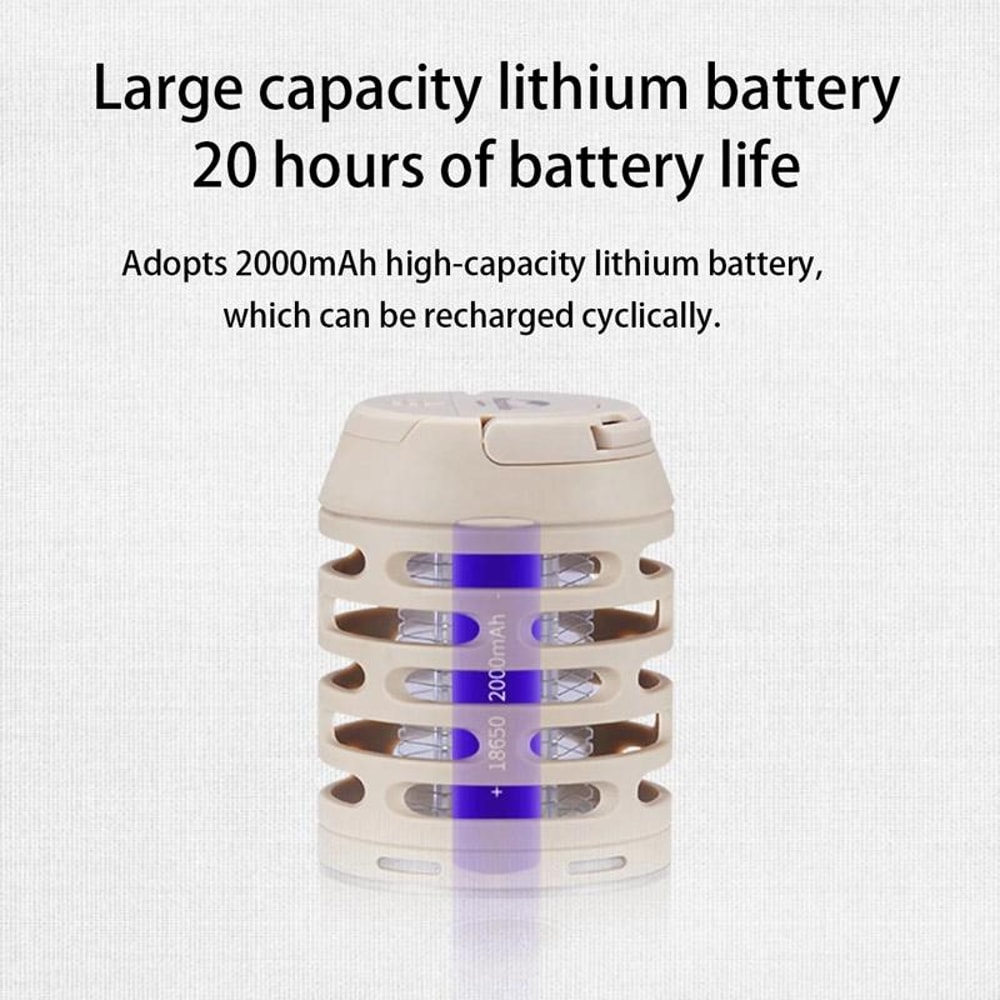 Naturehike Waterproof Mosquito Repellent Lamp Portable Camping Mosquito Killer Lantern 5