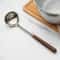 Walnut Handle Stainless Steel Cooking Utensil Set Heat Resistant Kitchen Tools 7