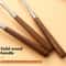 Walnut Handle Stainless Steel Cooking Utensil Set Heat Resistant Kitchen Tools 3