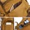 Vintage Waxed Canvas Laptop Backpack Large Capacity Travel Rucksack 6