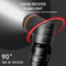 Foldable Magnetic LED Flashlight with Red Green Signal Lights Waterproof Rechargeable Torch