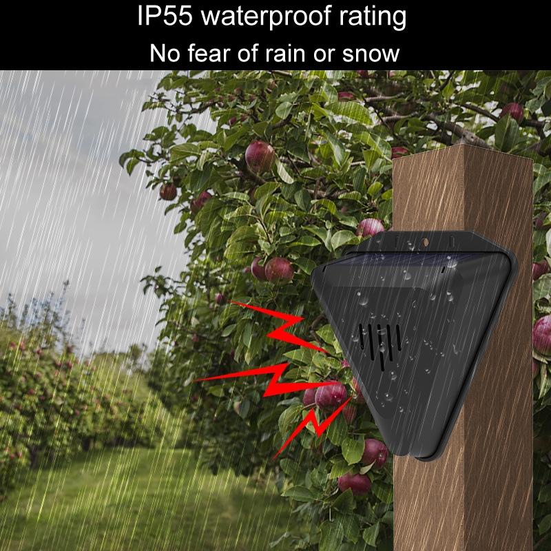 Solar Bird Repeller Outdoor Ultrasonic Animal Repellent For Garden Pond Protection 4
