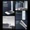 LED Desk Lamp with Wireless Charging, Clock Display & Adjustable Brightness