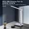 LED Desk Lamp with Wireless Charging, Clock Display & Adjustable Brightness