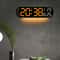 Remote Control Digital Wall Clock With LED Display Ambient Light 0