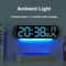 Remote Control Digital Wall Clock With LED Display Ambient Light 6