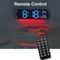 Remote Control Digital Wall Clock With LED Display Ambient Light 8
