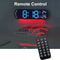 Remote Control Digital Wall Clock With LED Display Ambient Light 8