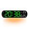Remote Control Digital Wall Clock With LED Display Ambient Light 12