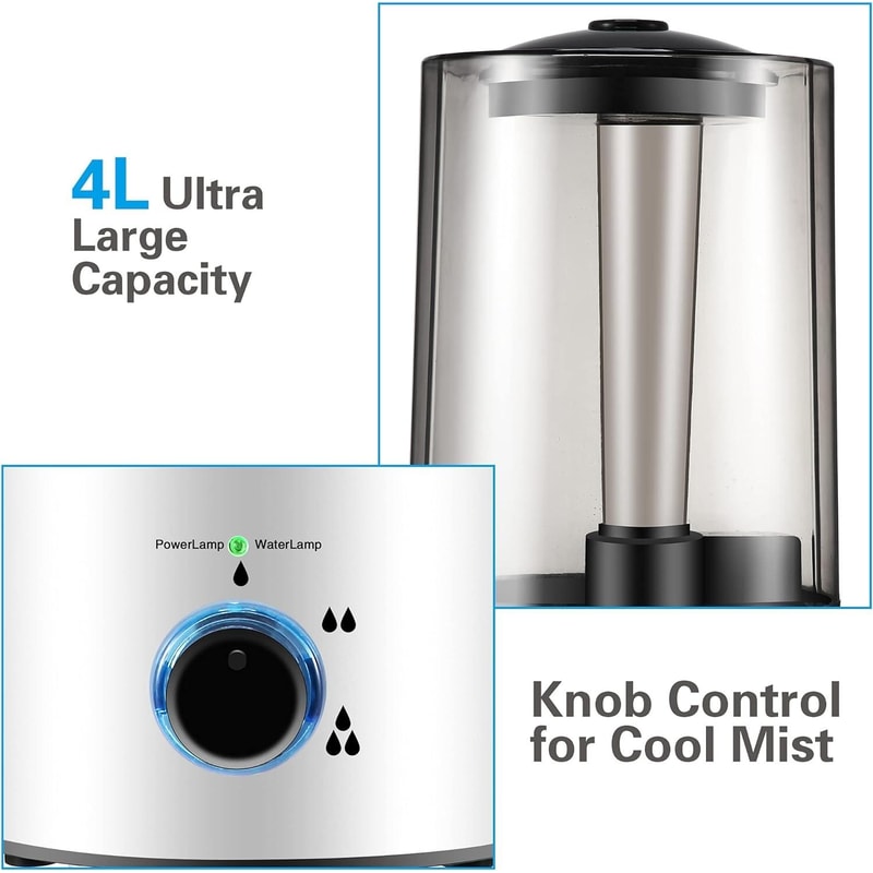 4L Reptile Humidifier Fogger With Adjustable Mist Auto Shutoff For Terrariums 5