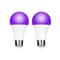 2pcs 9W UV Purple LED Black Light Bulbs For Parties Neon Glow Lighting 0