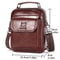 Vintage Leather Crossbody Bag Large Capacity Waterproof Cowhide Shoulder Bag 1
