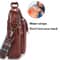 Vintage Leather Crossbody Bag Large Capacity Waterproof Cowhide Shoulder Bag 2