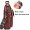 Vintage Leather Crossbody Bag Large Capacity Waterproof Cowhide Shoulder Bag 2