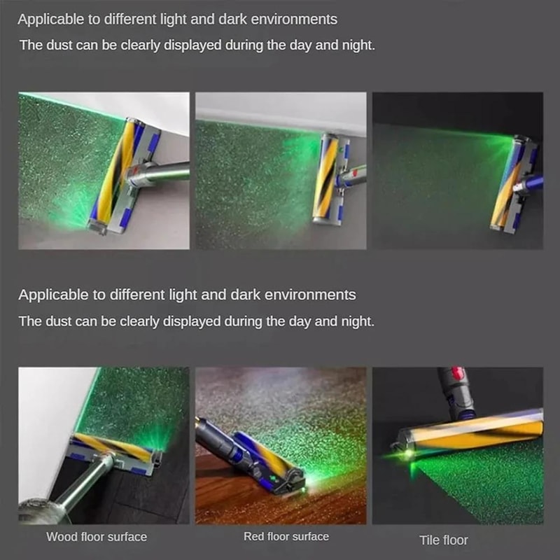 Dyson Vacuum Dust Detection Light Green Laser Lamp Attachment