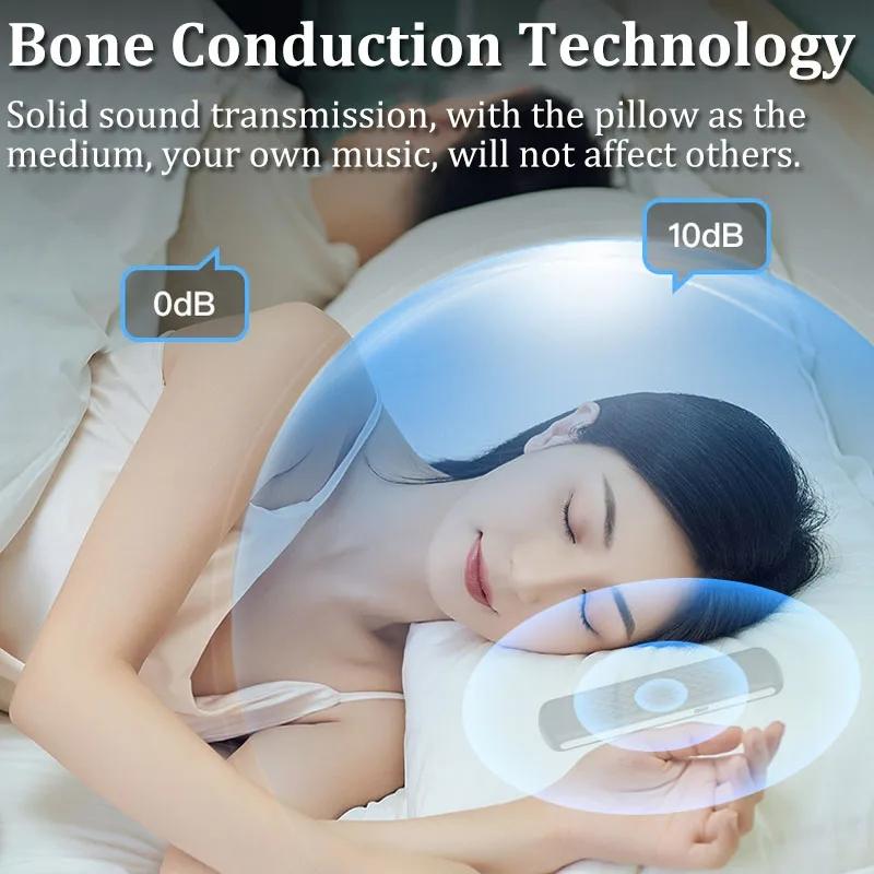 Bone Conduction Sleep Speaker Under Pillow White Noise Aid Portable Sleep Headphones 4