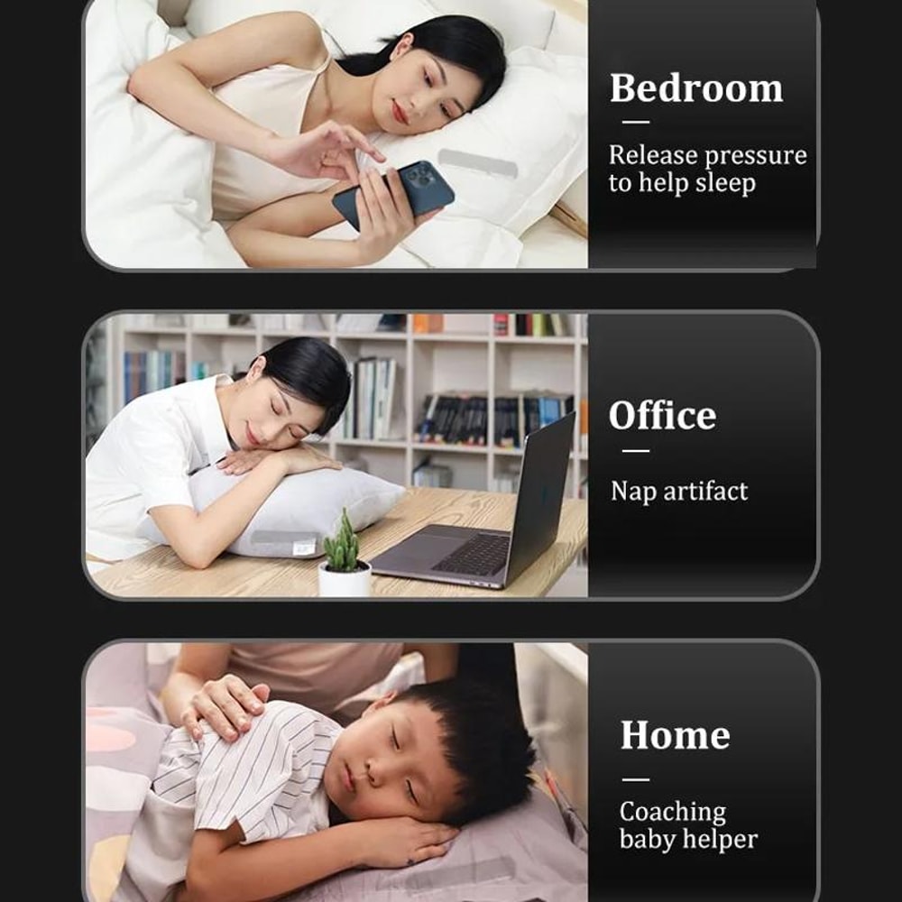 Bone Conduction Sleep Speaker Under Pillow White Noise Aid Portable Sleep Headphones 11