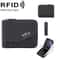 RFID Blocking Leather Wallet For Women Slim Zipper Card Holder Coin Purse 6