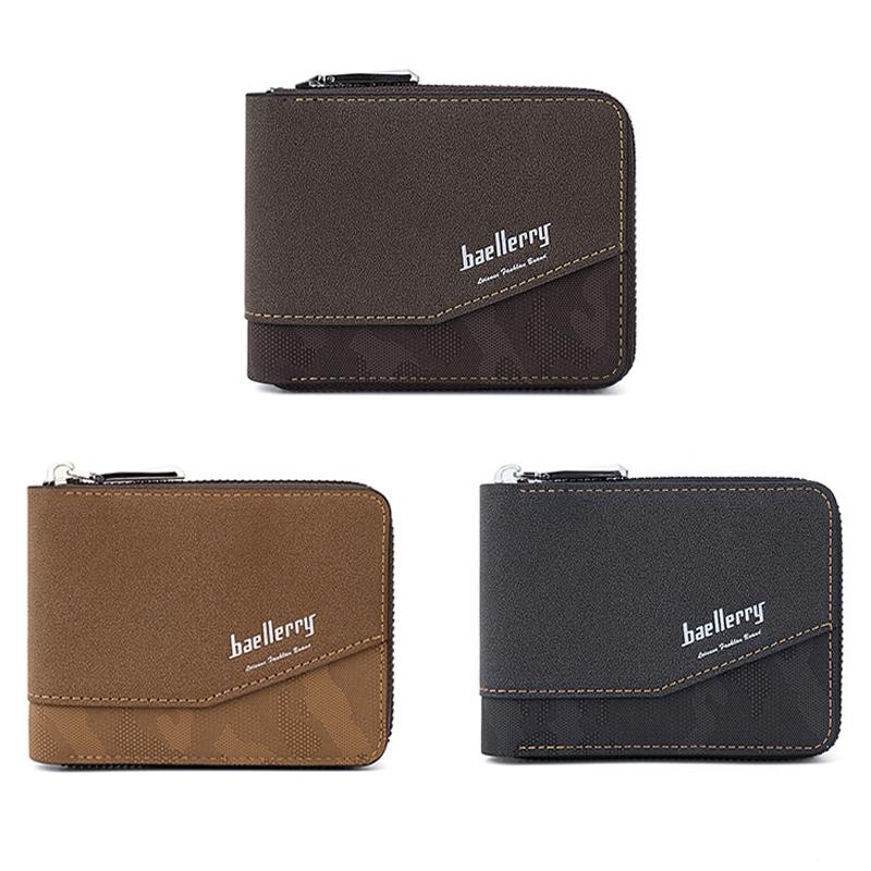 RFID Blocking Leather Wallet For Women Slim Zipper Card Holder Coin Purse 2