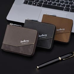 rfid blocking leather wallet for women slim zipper card holder coin purse