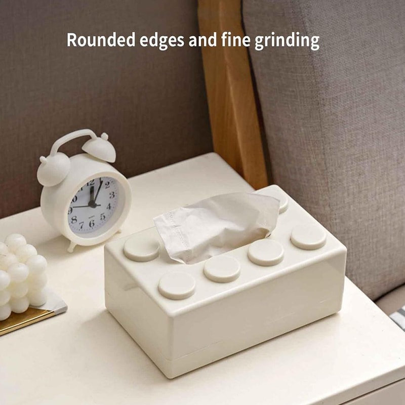 Cartoon Building Block Tissue Box Wall Mount Waterproof Tissue Holder For Living Room Decor 2