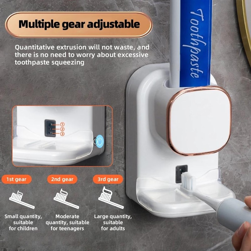 Automatic Touchless Toothpaste Dispenser With 3 Modes Smart Induction Squeezer 2
