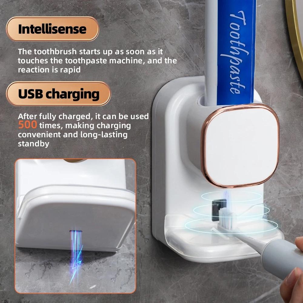 Automatic Touchless Toothpaste Dispenser With 3 Modes Smart Induction Squeezer 4