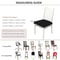 Diamond Jacquard Waterproof Chair Cushion Cover Stretch Dining Seat Protector 1