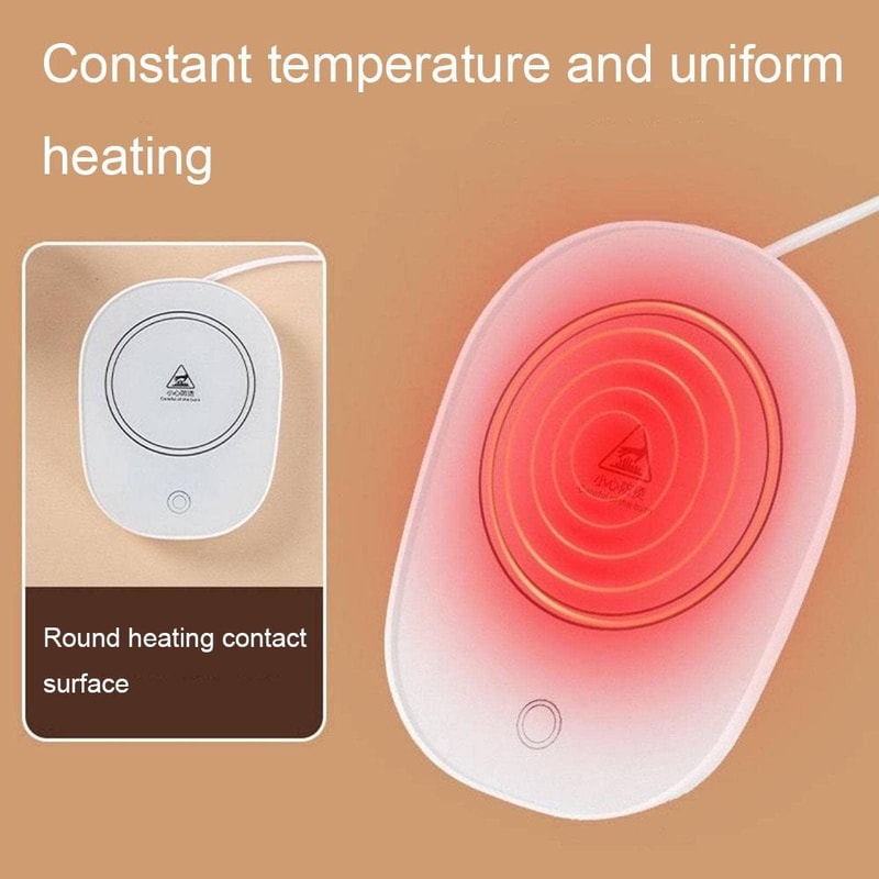 Smart Coffee Mug Warmer Set With Ceramic Cup Auto ShutOff 55C Temperature Control 2