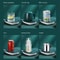Smart Coffee Mug Warmer Set With Ceramic Cup Auto ShutOff 55C Temperature Control 4