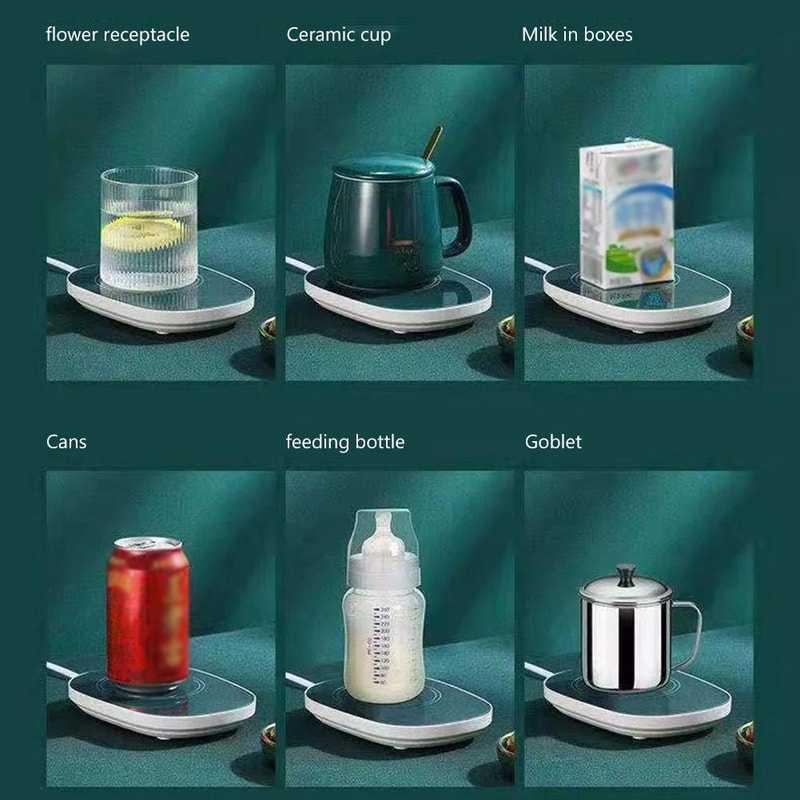 Smart Coffee Mug Warmer Set With Ceramic Cup Auto ShutOff 55C Temperature Control 4