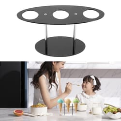 clear acrylic ice cream cone display stand rack for parties & dessert presentation