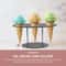 Clear Acrylic Ice Cream Cone Display Stand Rack For Parties Dessert Presentation 5