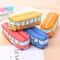 Cartoon Bus Canvas Pencil Case Large Capacity School Organizer For Kids 5