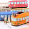 Cartoon Bus Canvas Pencil Case Large Capacity School Organizer For Kids 6