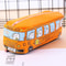 Cartoon Bus Canvas Pencil Case Large Capacity School Organizer For Kids 7