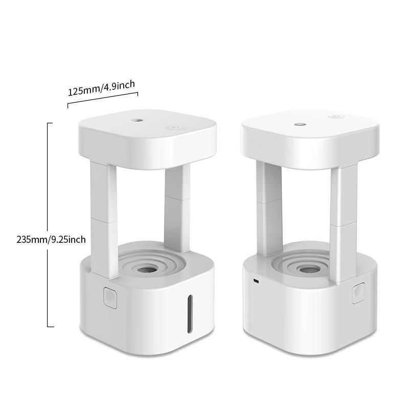 Anti-Gravity Water Droplet Humidifier with Night Light & Remote Control Aromatherapy Diffuser