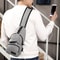 AntiTheft Men Chest Bag With USB Charging Lightweight Crossbody Sling Bag 0