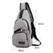 AntiTheft Men Chest Bag With USB Charging Lightweight Crossbody Sling Bag 3
