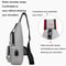 AntiTheft Men Chest Bag With USB Charging Lightweight Crossbody Sling Bag 4