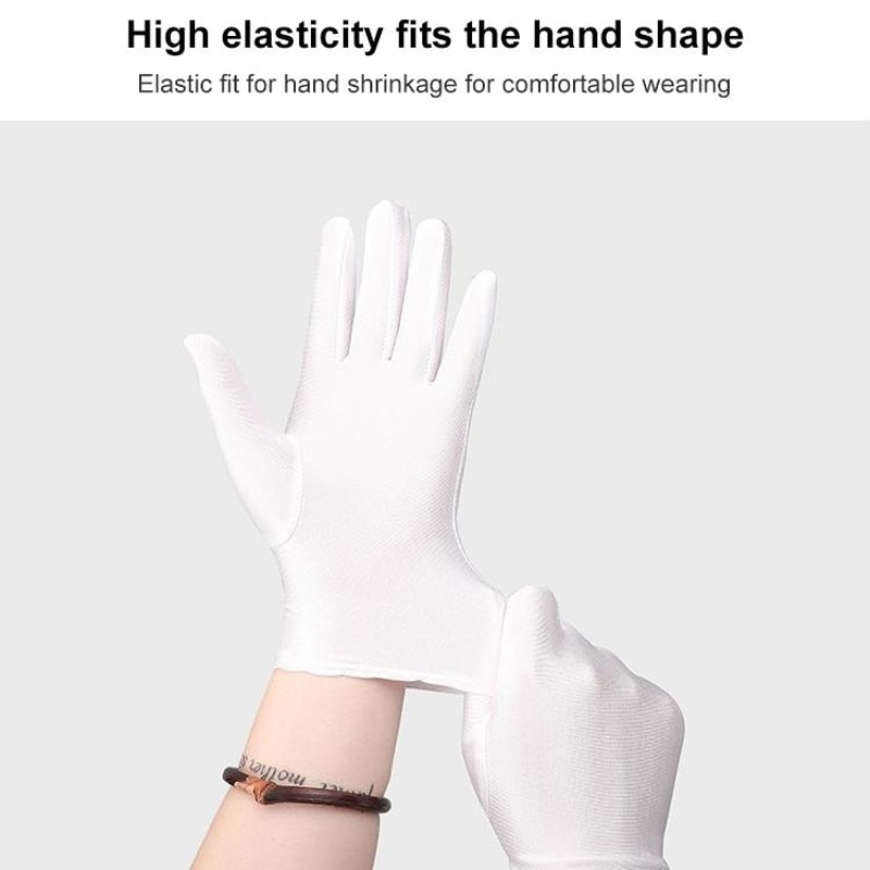 Breathable Anti-Sweat Work Gloves, Thickened Cotton Grip Safety Gloves for Labor Protection