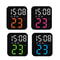 Smart LED Digital Wall Clock With Temperature Display And Dual Alarms For Bedroom Office 1