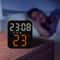 Smart LED Digital Wall Clock With Temperature Display And Dual Alarms For Bedroom Office 7