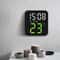 Smart LED Digital Wall Clock With Temperature Display And Dual Alarms For Bedroom Office 0