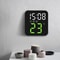 Smart LED Digital Wall Clock With Temperature Display And Dual Alarms For Bedroom Office 0