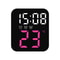Smart LED Digital Wall Clock With Temperature Display And Dual Alarms For Bedroom Office 10