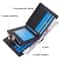 Men RFID Leather Zip Wallet Large Capacity Multi Card Holder With Coin Pocket 4