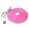 USB Powered Flexible Neon LED Light Strip 2m Waterproof Silicone Ambient Lighting 1